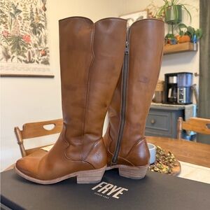 Frye Carson Piping Tall Boots - Wide Calf
